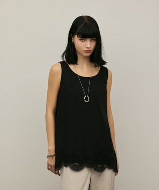 GRACE CONTINENTAL ヘムレースカットトップ