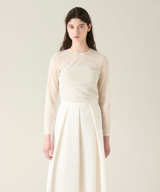 GRACE CONTINENTAL チュールシアートップ キナリ