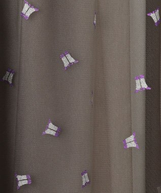 GRACE CONTINENTAL ブーツプリントチュールスカート グレー