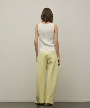 GRACE CONTINENTAL リブニットタンクトップ ホワイト