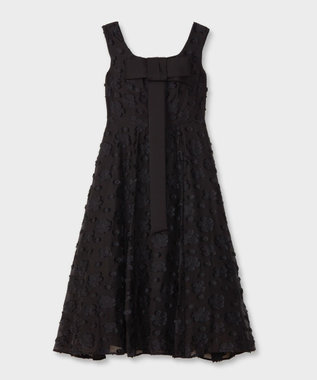 GRACE CONTINENTAL ラメFlowerジャガードドレス ブラック