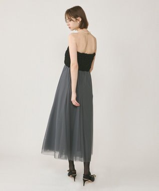 GRACE CONTINENTAL シャーリングベアドレス グレー