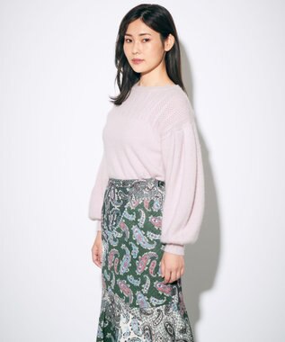 アンゴラタック袖ニットトップ Grace Continental Grace Continental グレースコンチネンタル 通販