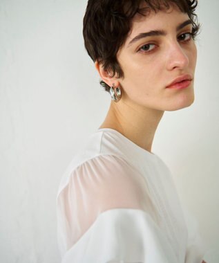 GRACE CONTINENTAL ボリュームフープピアス シルバー