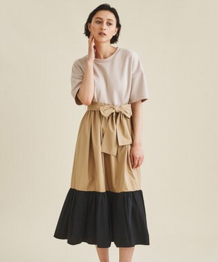 タグ付き　完売品　Diagram タフタコンビシャツワンピース　36 タフタコンビシャツワンピース / GRACE CONTINENTAL | GRACE