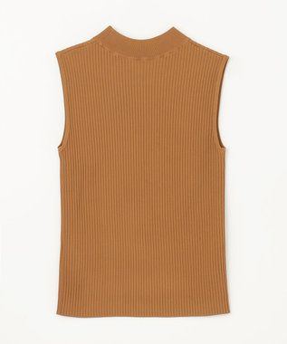 GRACE CONTINENTAL ハイネックリブニットトップ ブラウン