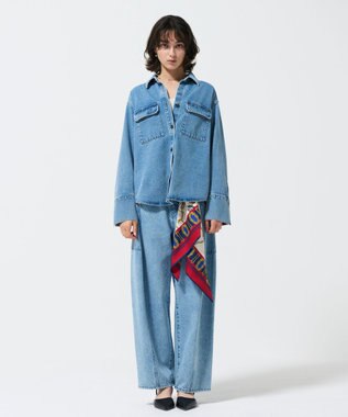 GRACE CONTINENTAL スタッズデニムシャツ インディゴ