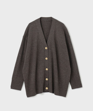 GRACE CONTINENTAL クーマラムニットカーディガン ブラウン