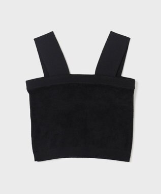 GRACE CONTINENTAL モールニットベアトップ ブラック