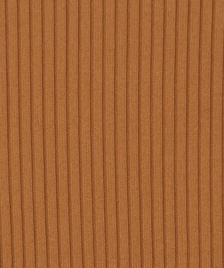 GRACE CONTINENTAL ハイネックリブニットトップ ブラウン