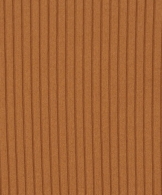 GRACE CONTINENTAL ハイネックリブニットトップ ブラウン