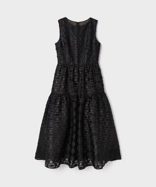 GRACE CONTINENTAL キカドットジャガードドレス ブラック