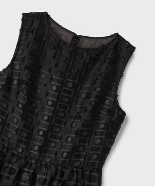 GRACE CONTINENTAL キカドットジャガードドレス ブラック