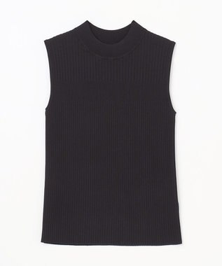 GRACE CONTINENTAL ハイネックリブニットトップ ブラック