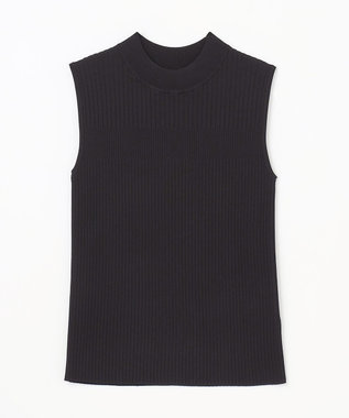 GRACE CONTINENTAL ハイネックリブニットトップ ブラック