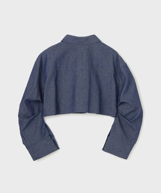 GRACE CONTINENTAL タックスリーブデニムシャツ インディゴ