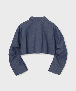 GRACE CONTINENTAL タックスリーブデニムシャツ インディゴ