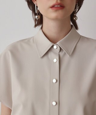 GRACE CONTINENTAL シャツオールインワン ベージュ