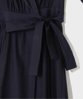 GRACE CONTINENTAL カシュクールシャツワンピース ネイビー