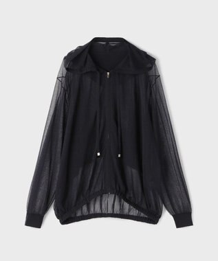GRACE CONTINENTAL シアーニットフーディ ブラック