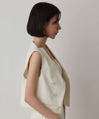 GRACE CONTINENTAL オックスショートジレ キナリ