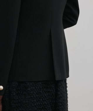 GRACE CONTINENTAL トリアセノーカラージャケット ブラック