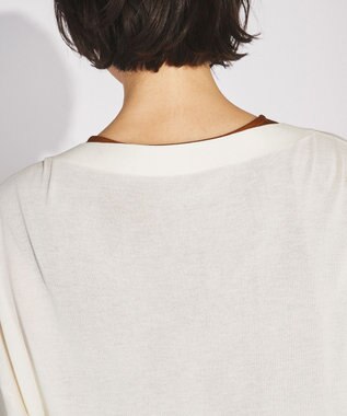 GRACE CONTINENTAL ショートルーズニットカーディガン ホワイト