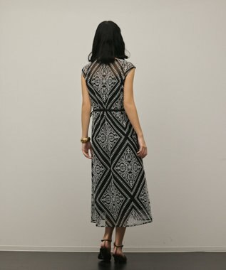 GRACE CONTINENTAL 刺繍ジレワンピース ブラック