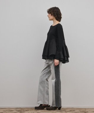 GRACE CONTINENTAL フレアカットトップ ブラック