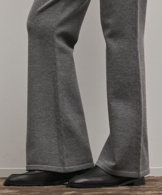 GRACE CONTINENTAL スウェットライクニットパンツ グレー