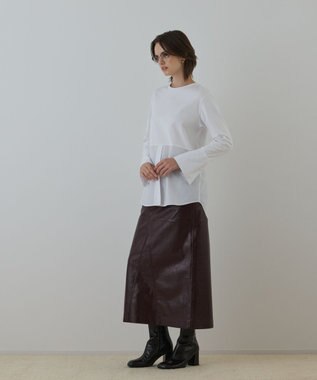 GRACE CONTINENTAL レイヤードカットトップ ホワイト