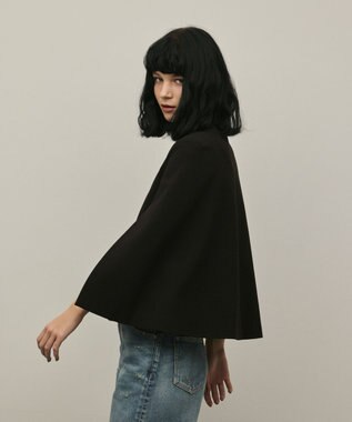 GRACE CONTINENTAL トリアセケープスリーブジャケット ブラック