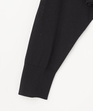 GRACE CONTINENTAL ショートドルマンニットカーディガン ブラック