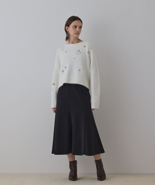 GRACE CONTINENTAL バックルマーメイドスカート ブラック