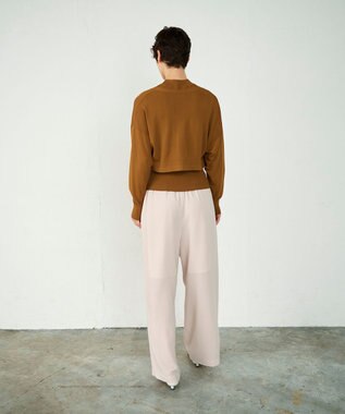 GRACE CONTINENTAL ショートドルマンニットカーディガン ブラウン