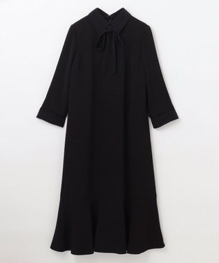 GRACE CONTINENTAL ダブルクロスドレス ブラック