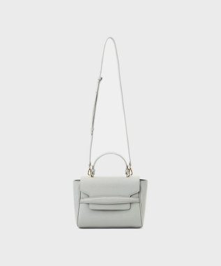 GRACE CONTINENTAL フラップショルダーバッグ ライトグレー