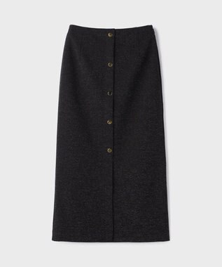 GRACE CONTINENTAL ラメカットスカート ブラック