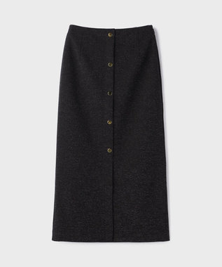 GRACE CONTINENTAL ラメカットスカート ブラック