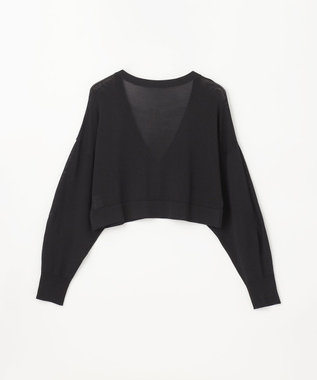 GRACE CONTINENTAL ショートドルマンニットカーディガン ブラック