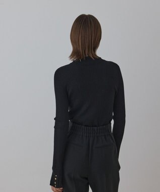 GRACE CONTINENTAL ウールハイゲージニットトップ ブラック