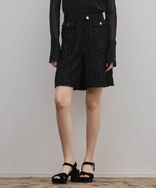 GRACE CONTINENTAL カットジャガードハーフパンツ