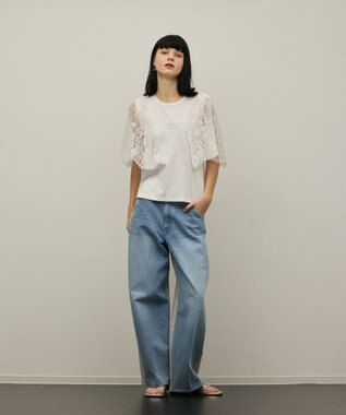 GRACE CONTINENTAL レースフレアカットトップ