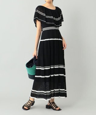 バイカラーレーシーニットワンピース Grace Continental Grace Continental グレースコンチネンタル 通販