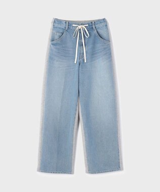 GRACE CONTINENTAL コンビドロストデニムパンツ ブルー