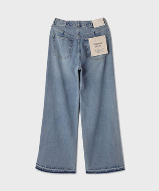 GRACE CONTINENTAL リメイクストレートデニムパンツ ブルー