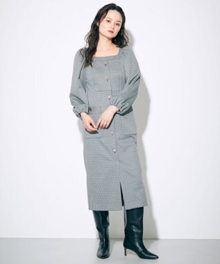 チェックジャージワンピース Grace Continental Grace Continental グレースコンチネンタル 通販 チェックジャージワンピース Grace Continental Grace Continental グレースコンチネンタル 通販