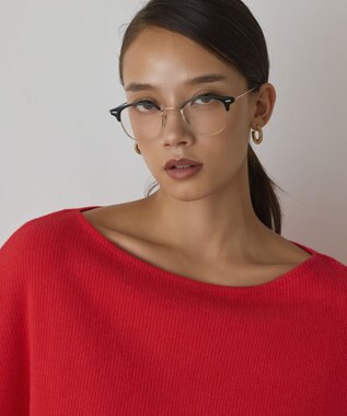 GRACE CONTINENTAL アシメテレコカットトップ レッド