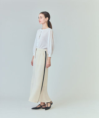 GRACE CONTINENTAL ラインビジューロングスカート キナリ