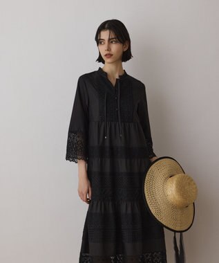 GRACE CONTINENTAL レースコンビワンピース ブラック